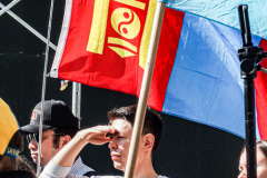 An “ad-hoc” committee of Rabbis for Peace in Ukraine organized a peaceful rally in front of the United States Mission to the UN. In order to “raise a voice of moral conscience.” During the Fast of Esther on the eve of Purim. Rabbi  Avi Weiss of The Bayit and other Rabbinical community figures spoke to the public on the need for peace and understanding and necessity to end the war. 
In conclusion of the rally was a peaceful civil disobedience.  
Manhattan, NYC. Wednesday, March 16, 2022. (C) Bianca Otero