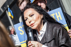 An “ad-hoc” committee of Rabbis for Peace in Ukraine organized a peaceful rally in front of the United States Mission to the UN. In order to “raise a voice of moral conscience.” During the Fast of Esther on the eve of Purim. Rabbi  Avi Weiss of The Bayit and other Rabbinical community figures spoke to the public on the need for peace and understanding and necessity to end the war. 
In conclusion of the rally was a peaceful civil disobedience.  
Manhattan, NYC. Wednesday, March 16, 2022. (C) Bianca Otero