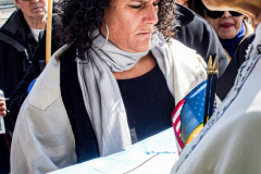 An “ad-hoc” committee of Rabbis for Peace in Ukraine organized a peaceful rally in front of the United States Mission to the UN. In order to “raise a voice of moral conscience.” During the Fast of Esther on the eve of Purim. Rabbi  Avi Weiss of The Bayit and other Rabbinical community figures spoke to the public on the need for peace and understanding and necessity to end the war. 
In conclusion of the rally was a peaceful civil disobedience.  
Manhattan, NYC. Wednesday, March 16, 2022. (C) Bianca Otero