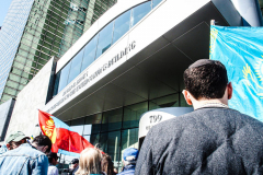 An “ad-hoc” committee of Rabbis for Peace in Ukraine organized a peaceful rally in front of the United States Mission to the UN. In order to “raise a voice of moral conscience.” During the Fast of Esther on the eve of Purim. Rabbi  Avi Weiss of The Bayit and other Rabbinical community figures spoke to the public on the need for peace and understanding and necessity to end the war. 
In conclusion of the rally was a peaceful civil disobedience.  
Manhattan, NYC. Wednesday, March 16, 2022. (C) Bianca Otero