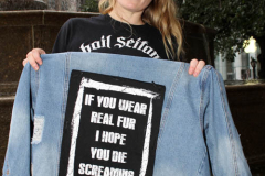 New York,   Anti Fur protest in Manhattan. Protestors marched through the streets of Manhattan and targeted high end clothes stores that sell Fur products.