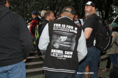 New York,   Anti Fur protest in Manhattan. Protestors marched through the streets of Manhattan and targeted high end clothes stores that sell Fur products.