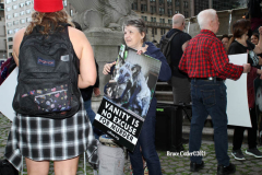 New York,   Anti Fur protest in Manhattan. Protestors marched through the streets of Manhattan and targeted high end clothes stores that sell Fur products.
