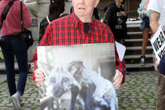 New York,   Anti Fur protest in Manhattan. Protestors marched through the streets of Manhattan and targeted high end clothes stores that sell Fur products.