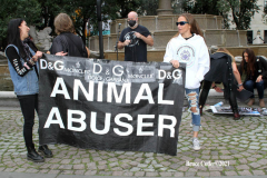 New York,   Anti Fur protest in Manhattan. Protestors marched through the streets of Manhattan and targeted high end clothes stores that sell Fur products.