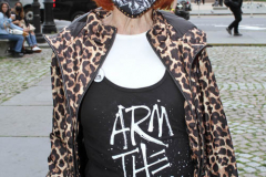 New York,   Anti Fur protest in Manhattan. Protestors marched through the streets of Manhattan and targeted high end clothes stores that sell Fur products.