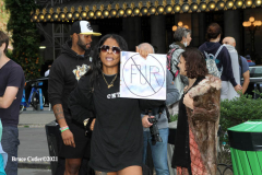 New York,   Anti Fur protest in Manhattan. Protestors marched through the streets of Manhattan and targeted high end clothes stores that sell Fur products.