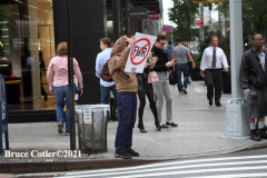 New York,   Anti Fur protest in Manhattan. Protestors marched through the streets of Manhattan and targeted high end clothes stores that sell Fur products.
