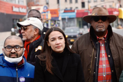 Rep. Ocasio-Cortez rallies with volunteers, Assembly member Reyes, and Assembly member Fernandez on Sunday, March 27
Parkchester, The Bronx

(C) Steve Sands / New York Newswire