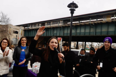 Rep. Ocasio-Cortez rallies with volunteers, Assembly member Reyes, and Assembly member Fernandez on Sunday, March 27
Parkchester, The Bronx

(C) Steve Sands / New York Newswire