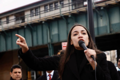 Rep. Ocasio-Cortez rallies with volunteers, Assembly member Reyes, and Assembly member Fernandez on Sunday, March 27
Parkchester, The Bronx

(C) Steve Sands / New York Newswire
