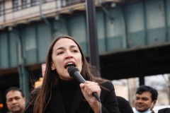 Rep. Ocasio-Cortez rallies with volunteers, Assembly member Reyes, and Assembly member Fernandez on Sunday, March 27
Parkchester, The Bronx

(C) Steve Sands / New York Newswire