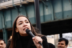 Rep. Ocasio-Cortez rallies with volunteers, Assembly member Reyes, and Assembly member Fernandez on Sunday, March 27
Parkchester, The Bronx

(C) Steve Sands / New York Newswire