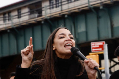 Rep. Ocasio-Cortez rallies with volunteers, Assembly member Reyes, and Assembly member Fernandez on Sunday, March 27
Parkchester, The Bronx

(C) Steve Sands / New York Newswire