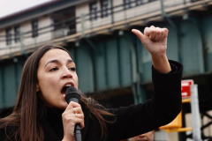 Rep. Ocasio-Cortez rallies with volunteers, Assembly member Reyes, and Assembly member Fernandez on Sunday, March 27
Parkchester, The Bronx

(C) Steve Sands / New York Newswire