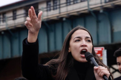 Rep. Ocasio-Cortez rallies with volunteers, Assembly member Reyes, and Assembly member Fernandez on Sunday, March 27
Parkchester, The Bronx

(C) Steve Sands / New York Newswire