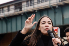 Rep. Ocasio-Cortez rallies with volunteers, Assembly member Reyes, and Assembly member Fernandez on Sunday, March 27
Parkchester, The Bronx

(C) Steve Sands / New York Newswire