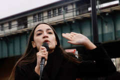 Rep. Ocasio-Cortez rallies with volunteers, Assembly member Reyes, and Assembly member Fernandez on Sunday, March 27
Parkchester, The Bronx

(C) Steve Sands / New York Newswire