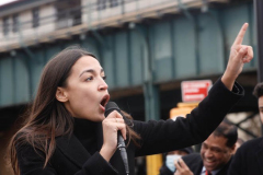 Rep. Ocasio-Cortez rallies with volunteers, Assembly member Reyes, and Assembly member Fernandez on Sunday, March 27
Parkchester, The Bronx

(C) Steve Sands / New York Newswire