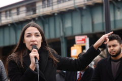 Rep. Ocasio-Cortez rallies with volunteers, Assembly member Reyes, and Assembly member Fernandez on Sunday, March 27
Parkchester, The Bronx

(C) Steve Sands / New York Newswire
