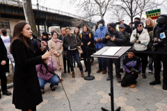 Rep. Ocasio-Cortez rallies with volunteers, Assembly member Reyes, and Assembly member Fernandez on Sunday, March 27
Parkchester, The Bronx

(C) Steve Sands / New York Newswire