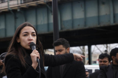 Rep. Ocasio-Cortez rallies with volunteers, Assembly member Reyes, and Assembly member Fernandez on Sunday, March 27
Parkchester, The Bronx

(C) Steve Sands / New York Newswire