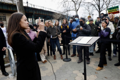 Rep. Ocasio-Cortez rallies with volunteers, Assembly member Reyes, and Assembly member Fernandez on Sunday, March 27
Parkchester, The Bronx

(C) Steve Sands / New York Newswire