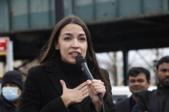 Rep. Ocasio-Cortez rallies with volunteers, Assembly member Reyes, and Assembly member Fernandez on Sunday, March 27
Parkchester, The Bronx

(C) Steve Sands / New York Newswire