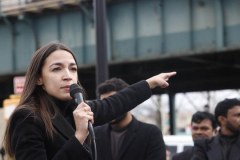 Rep. Ocasio-Cortez rallies with volunteers, Assembly member Reyes, and Assembly member Fernandez on Sunday, March 27
Parkchester, The Bronx

(C) Steve Sands / New York Newswire