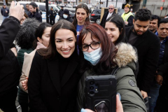 Rep. Ocasio-Cortez rallies with volunteers, Assembly member Reyes, and Assembly member Fernandez on Sunday, March 27
Parkchester, The Bronx

(C) Steve Sands / New York Newswire