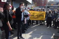 After former Minneapolis, Minnesota Police Officer Derek Chauvin was found guilty on all 3 charges in the death of George Floyd, a group of Black Lives Matters and members of the Justice For George group held a Community Peace Walk in the Harlem section of New York City.