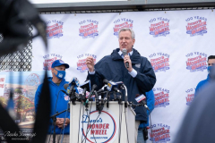 NEW YORK  Luna Park amusement park reopened at Coney Island on Friday for the first time since the coronavirus pandemic started.

The park has been waiting since October 2019 to welcome back guests, and it’s added six new, family-friendly rides for Opening Day, New York City Mayor Bill de Blasio was on hand to cut the ribbon to open the park. Park workers disinfect the rides after each usage.
( Photos: Reiko Yanagi©2021)