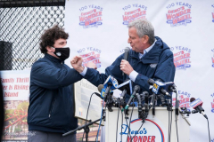 NEW YORK  Luna Park amusement park reopened at Coney Island on Friday for the first time since the coronavirus pandemic started.

The park has been waiting since October 2019 to welcome back guests, and it’s added six new, family-friendly rides for Opening Day, New York City Mayor Bill de Blasio was on hand to cut the ribbon to open the park. Park workers disinfect the rides after each usage.
( Photos: Reiko Yanagi©2021)