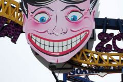 Mayor Bill de Blasio speaks at the reopening of the Coney Island amusement area in New York.