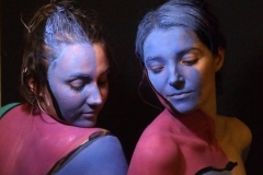 Andy Golub  artist/photographer and the head of Human Arts Connection designs and executes a living mural with10 models male and female they pose for a living canvas in a studio in Brooklyn