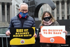NEW YORK - Rise up Against Asian Hate Rally held at Foley Square in Manhattan.
Politicians and victims speak out against Asian Hate Crimes which have been on the rise in New York City. Photos: Bruce Cotler
