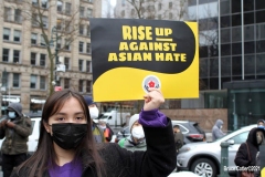 NEW YORK - Rise up Against Asian Hate Rally held at Foley Square in Manhattan.
Politicians and victims speak out against Asian Hate Crimes which have been on the rise in New York City. Photos: Bruce Cotler