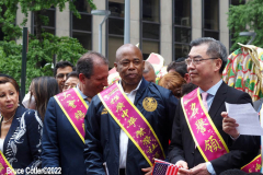 May 15, 2022  NEW YORK -- New Yorkers celebrated Asian American and Pacific Islander heritage Parade. 
The first-of-its-kind parade in New York City honors the local Asian American Pacific Islander population, the second largest in the U.S., and shows solidarity against intolerance and division,  NYC Mayor Eric Adams