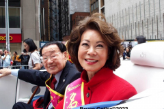 May 15, 2022  NEW YORK -- New Yorkers celebrated Asian American and Pacific Islander heritage Parade. 
The first-of-its-kind parade in New York City honors the local Asian American Pacific Islander population, the second largest in the U.S., and shows solidarity against intolerance and division,   James S.C. Chao father of Elaine Chao.Elaine Chao Former Secretary Transportation  under the Trump Administration, wife of Senate Minority leader Mitch McConnell