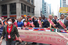 May 15, 2022  NEW YORK -- New Yorkers celebrated Asian American and Pacific Islander heritage Parade. 
The first-of-its-kind parade in New York City honors the local Asian American Pacific Islander population, the second largest in the U.S., and shows solidarity against intolerance and division,  NYC Mayor Eric Adams