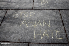 New York-  Stop the Hate Rally held at City Hall Park. Groups protested the recent rash of attacks against the Asian community.