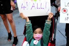 New York-  Stop the Hate Rally held at City Hall Park. Groups protested the recent rash of attacks against the Asian community.