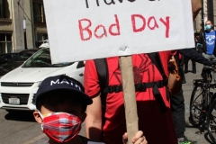 New York-  Stop the Hate Rally held at City Hall Park. Groups protested the recent rash of attacks against the Asian community.
