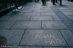 New York-  Stop the Hate Rally held at City Hall Park. Groups protested the recent rash of attacks against the Asian community.