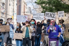 New York-  Stop the Hate Rally held at City Hall Park. Groups protested the recent rash of attacks against the Asian community.