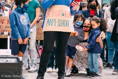 New York-  Stop the Hate Rally held at City Hall Park. Groups protested the recent rash of attacks against the Asian community.