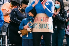 New York-  Stop the Hate Rally held at City Hall Park. Groups protested the recent rash of attacks against the Asian community.