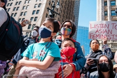 New York-  Stop the Hate Rally held at City Hall Park. Groups protested the recent rash of attacks against the Asian community.