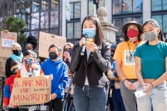 New York-  Stop the Hate Rally held at City Hall Park. Groups protested the recent rash of attacks against the Asian community.