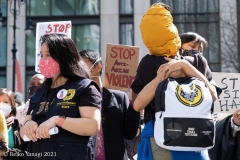 New York-  Stop the Hate Rally held at City Hall Park. Groups protested the recent rash of attacks against the Asian community.